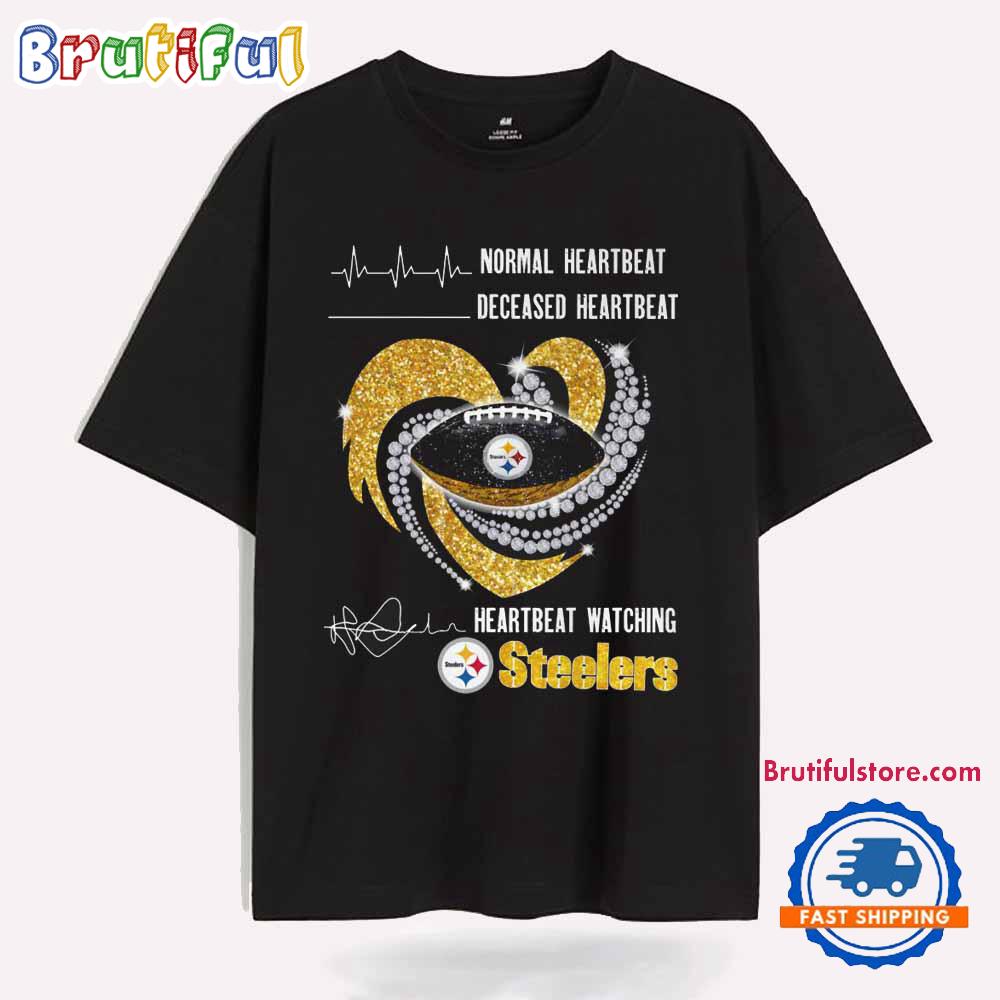 Heartbeat Watching Pittsburgh Steelers 2025 T Shirt