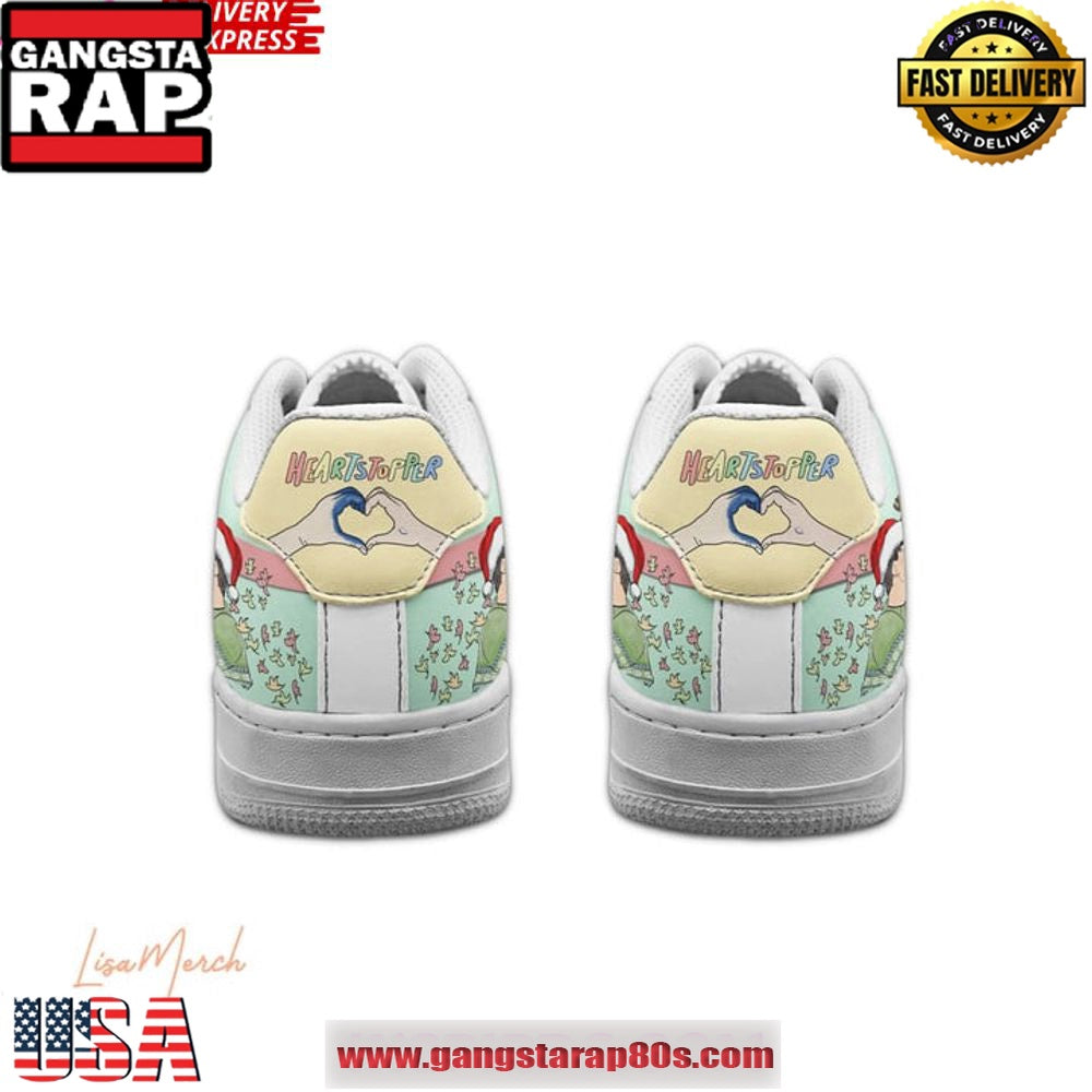 Heartstopper Merry Christmas Limited Edition Air Force 1 Running Sneakers Shoes