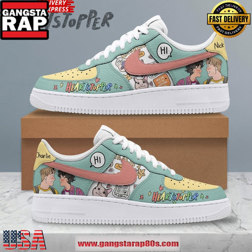 Heartstopper Nick Charlie New Design Air Force 1 Sneakers Shoes