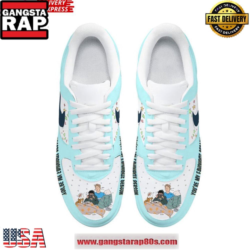 Heartstopper You’re My Favourite Person Air Force 1 Sneakers Shoes