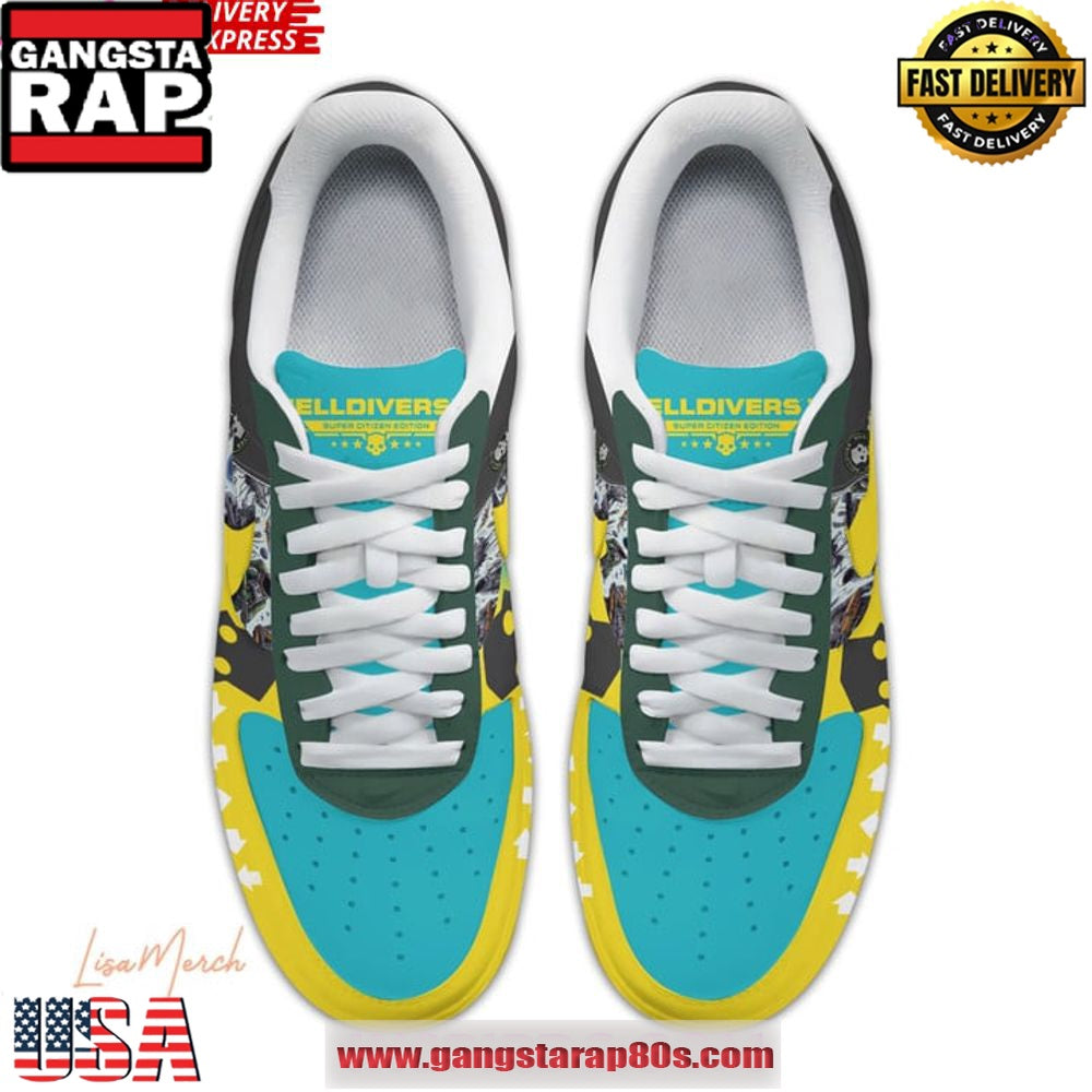Helldiver Veteran Limited Edition Air Force 1 Shoes Running Sneakers