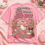 Hello Kitty and Friends 52nd Anniversary Pink T-Shirt