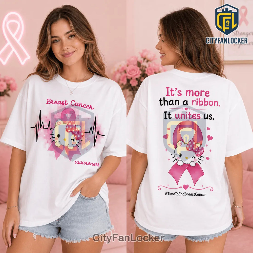 Hello Kitty Breast Cancer Awareness Pink T-Shirt