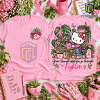 Hello Kitty Breast Cancer Awareness Shirt
