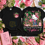 Hello Kitty Breast Cancer Awareness Shirt