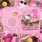 Hello Kitty Breast Cancer Awareness Softball Shirt