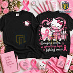 Hello Kitty Dental Hygienist Pink Ribbon Shirt