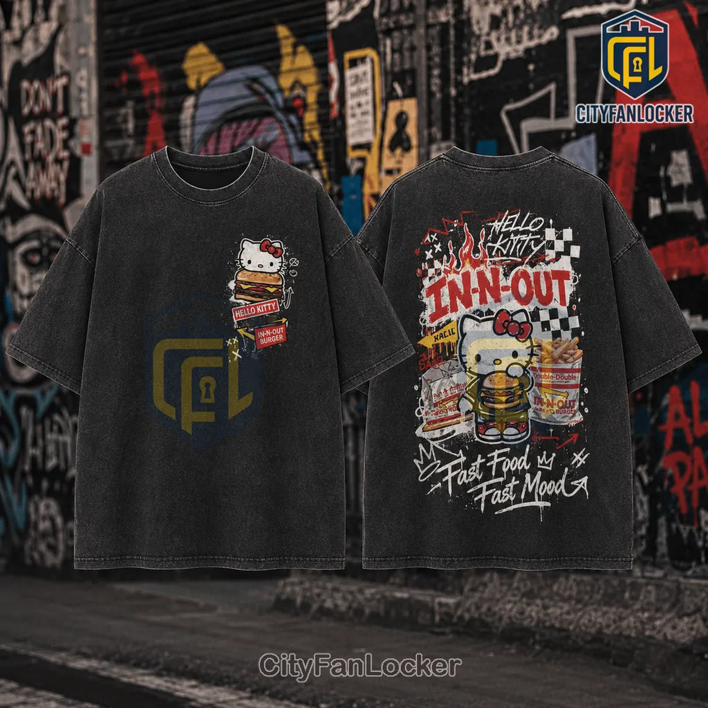 Hello Kitty In-N-Out Burger Vintage Wash T-Shirt
