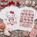 Hello Kitty Is My Jam Cute Pink Front and Back Hoodie T-Shirt