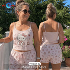 Hello Kitty Pink Aesthetic Pajama Loungewear Set