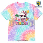 Hello Kitty Summer Nurse Tie Dye T-Shirt