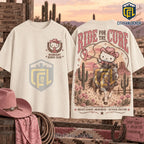 Hello Kitty Western Breast Cancer Awareness Shirt