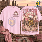 Hello Kitty Western Breast Cancer Awareness Shirt