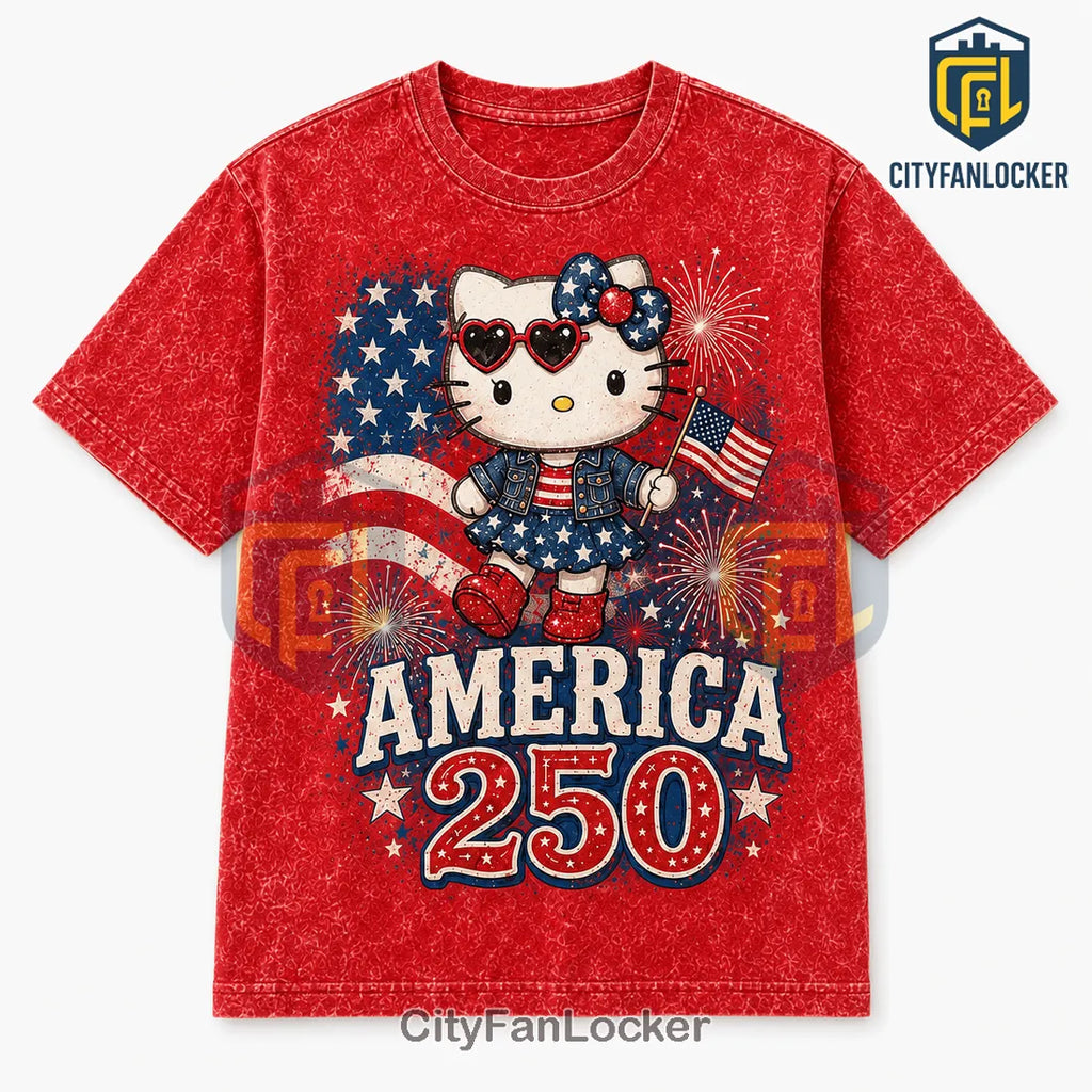 Hello Kitty x America 250 Independence Day Limited Graphic T-Shirt