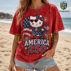 Hello Kitty x America 250 Independence Day Limited Graphic T-Shirt