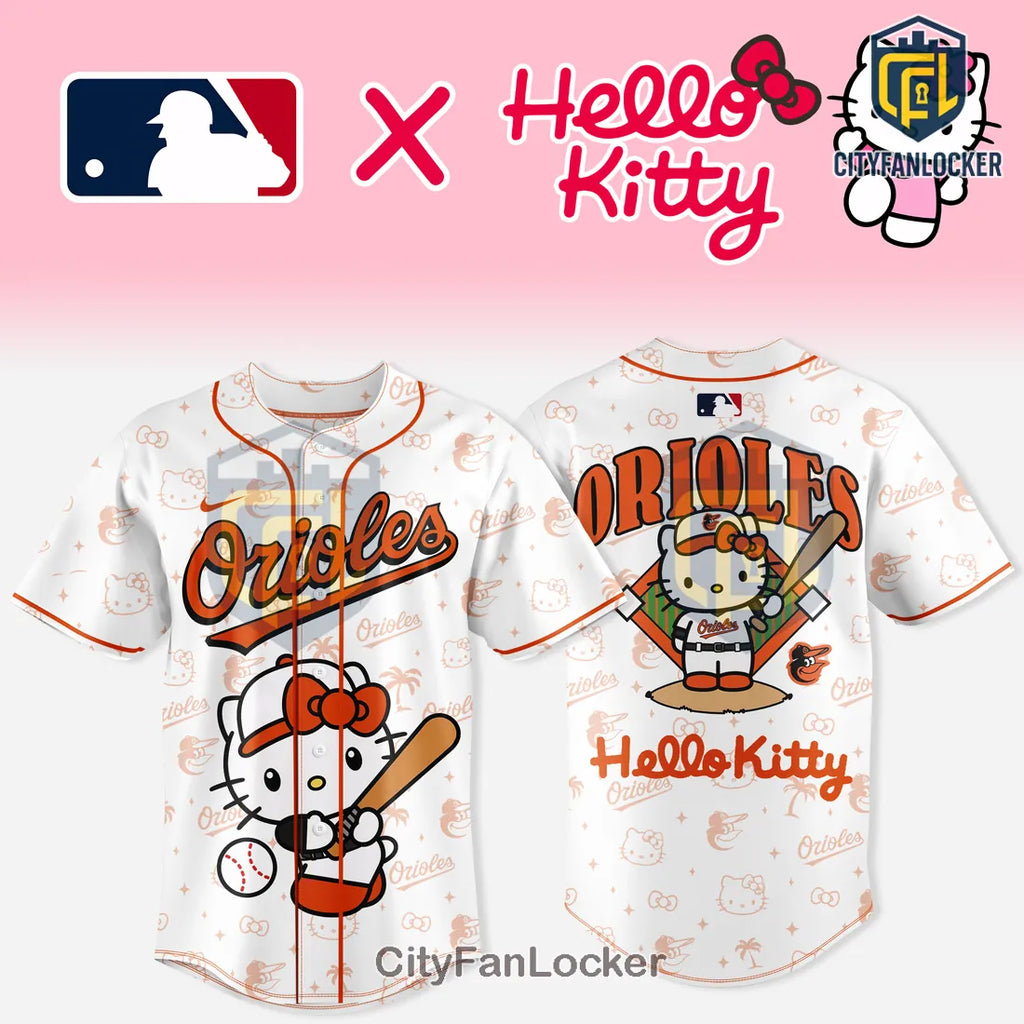 Hello Kitty x Baltimore Orioles Mascot 2026 Baseball Jersey