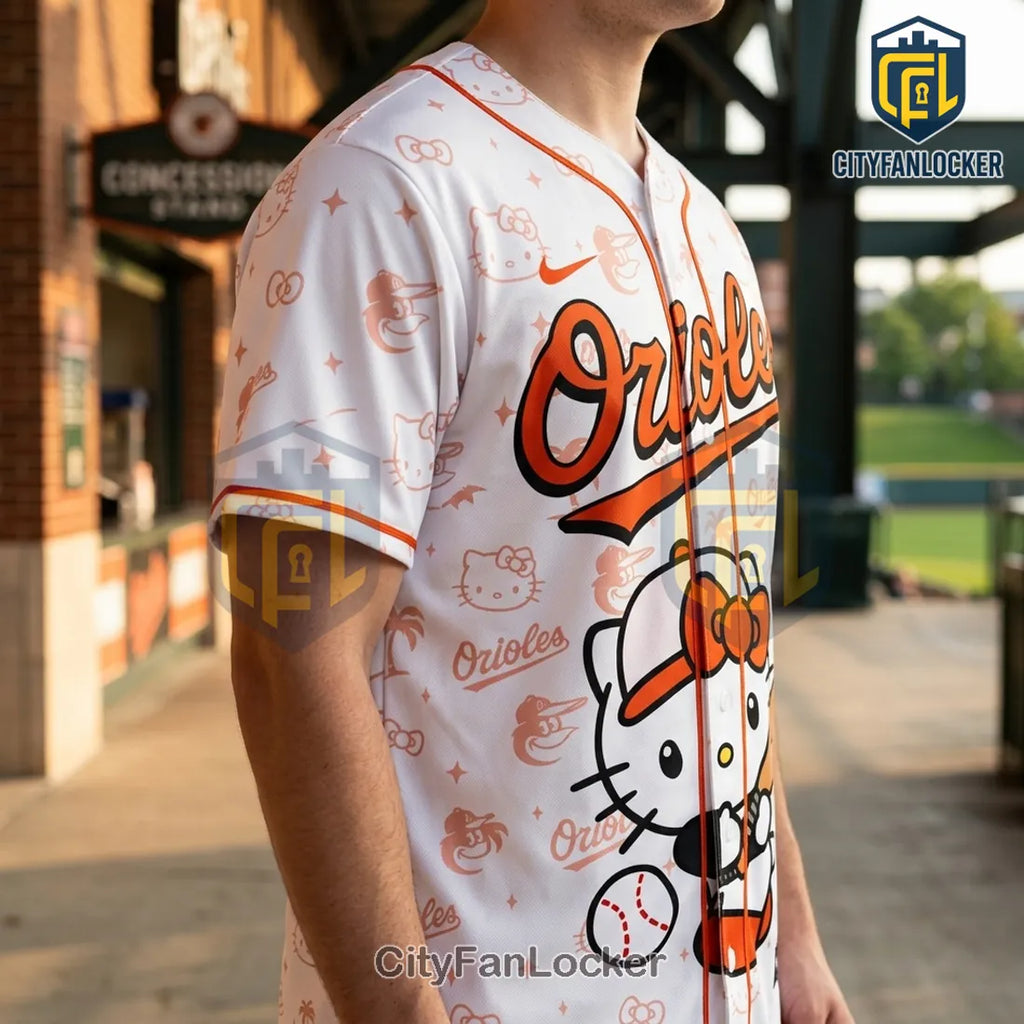 Hello Kitty x Baltimore Orioles Mascot 2026 Baseball Jersey