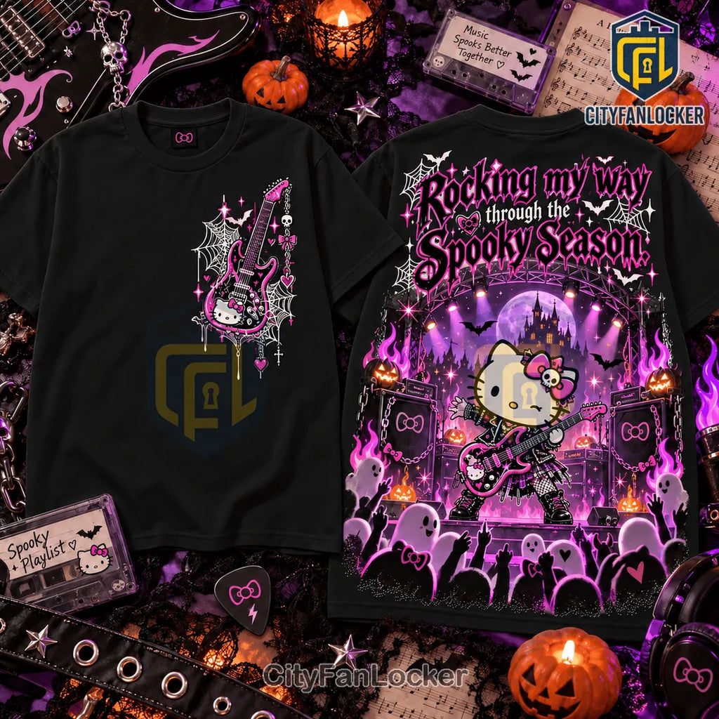 Hello Kitty x Halloween Music Spooky Season Shirt