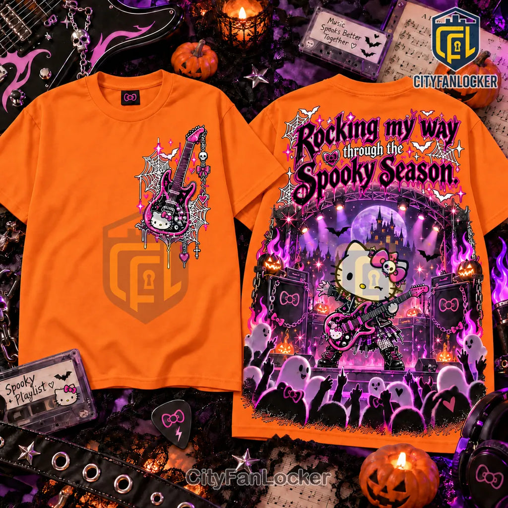 Hello Kitty x Halloween Music Spooky Season Shirt