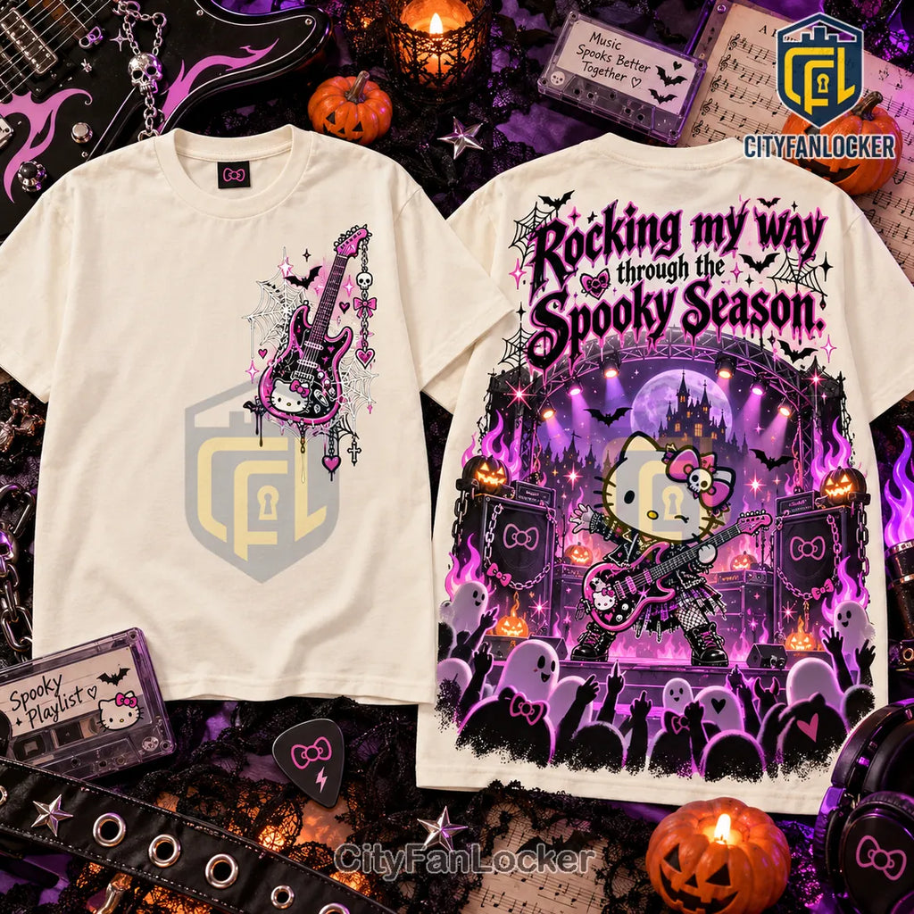 Hello Kitty x Halloween Music Spooky Season Shirt