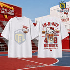 Hello Kitty x In-N-Out Burger Cheer Squad Heather Grey T-Shirt