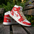 Hello Kitty x Kansas City Chiefs Custom High-Top Sneakers