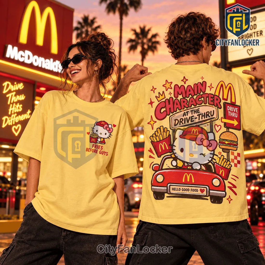 Hello Kitty x McDonald’s Fries Before Guys T-Shirt