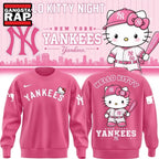 Hello Kitty x New York Yankees 2026 Pink Hoodie T-Shirt
