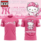 Hello Kitty x New York Yankees 2026 Pink Hoodie T-Shirt