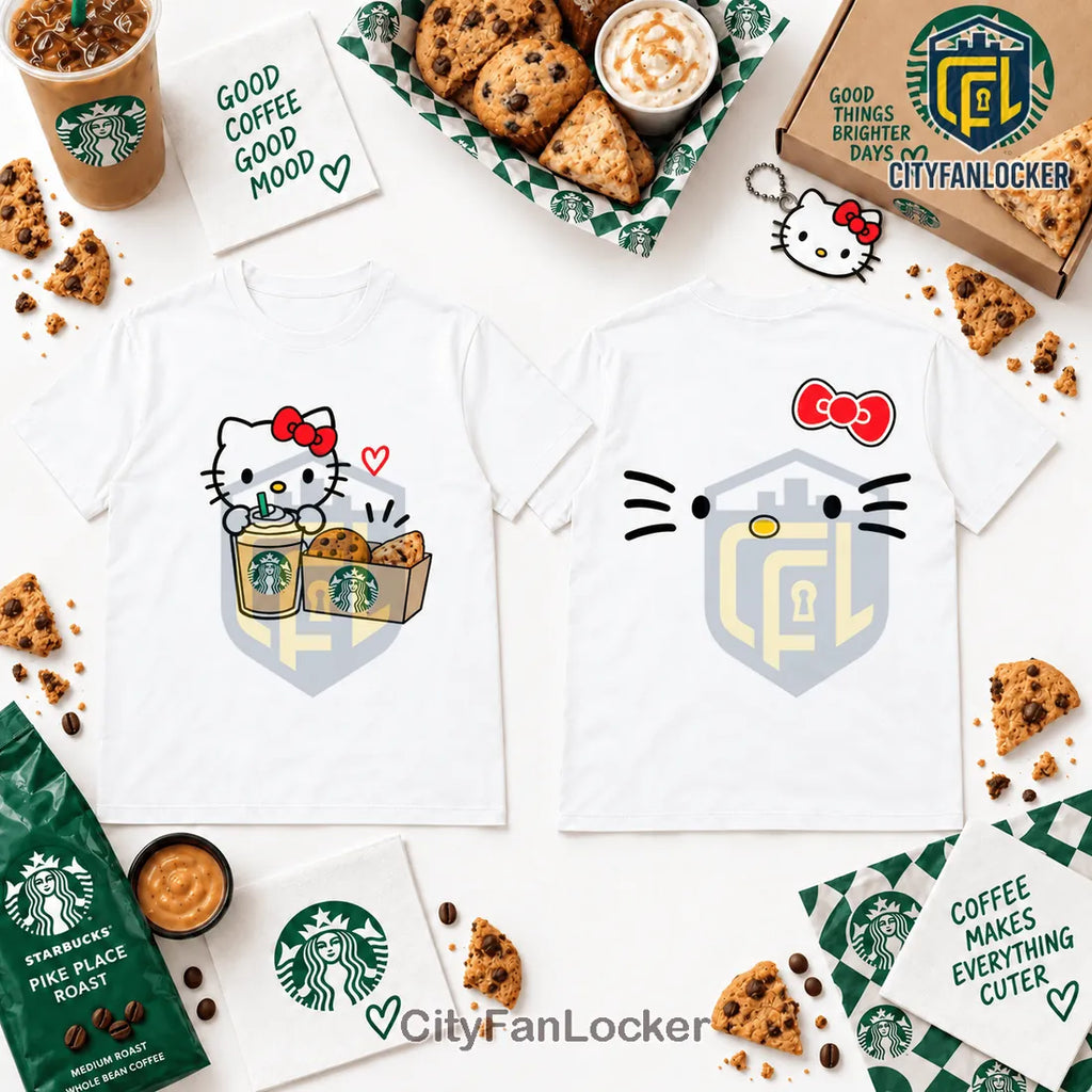 Hello Kitty x Starbucks Coffee Mascot T-Shirt
