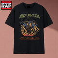 Helloween Pumpkin Monster Burst Heavy Metal Band Graphic T Shirt, Music 2D Shirt