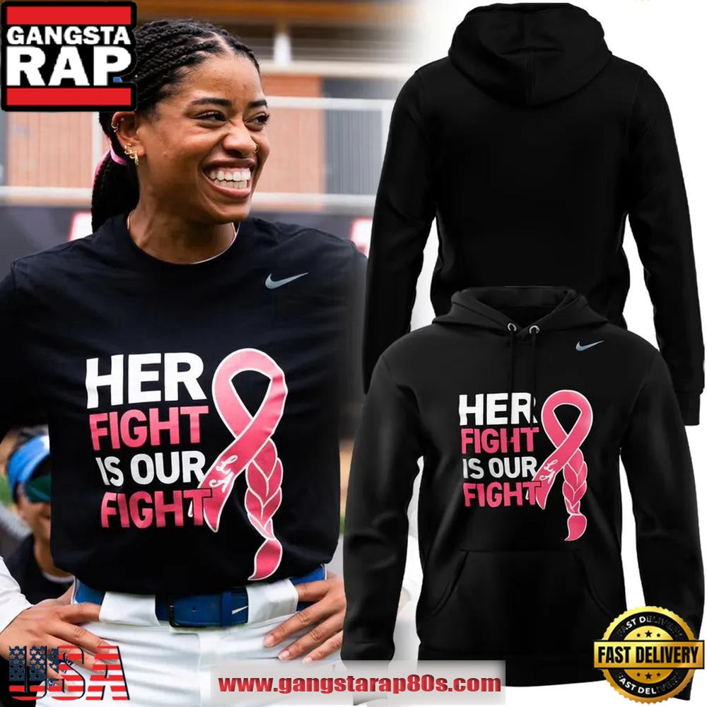 Her Fight Is Our Fight Breast Cancer Awareness Hoodie
