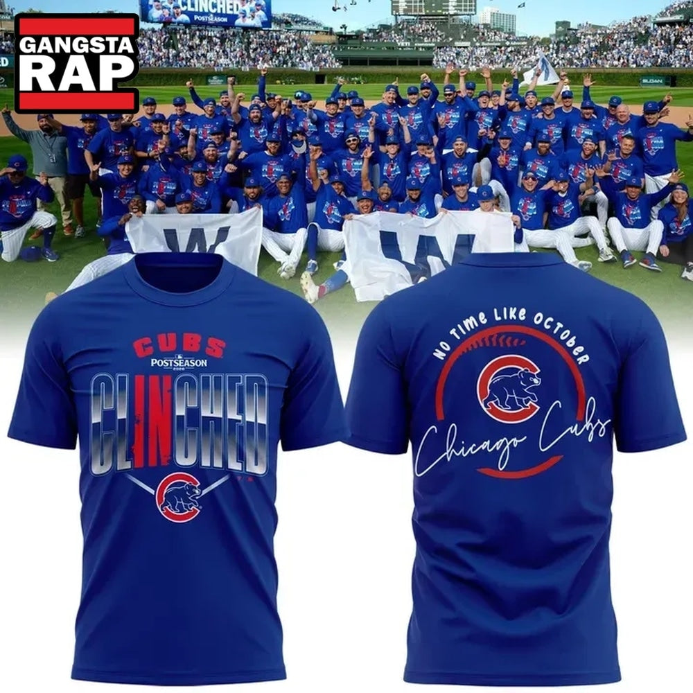 hicago Cubs No Time Like October 2026 MLB Postseason 3D Shirt