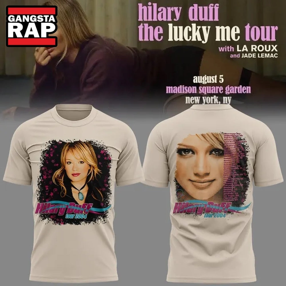 Hilary Duff 2004 Vintage Reprint T Shirt , Music Trend Shirt