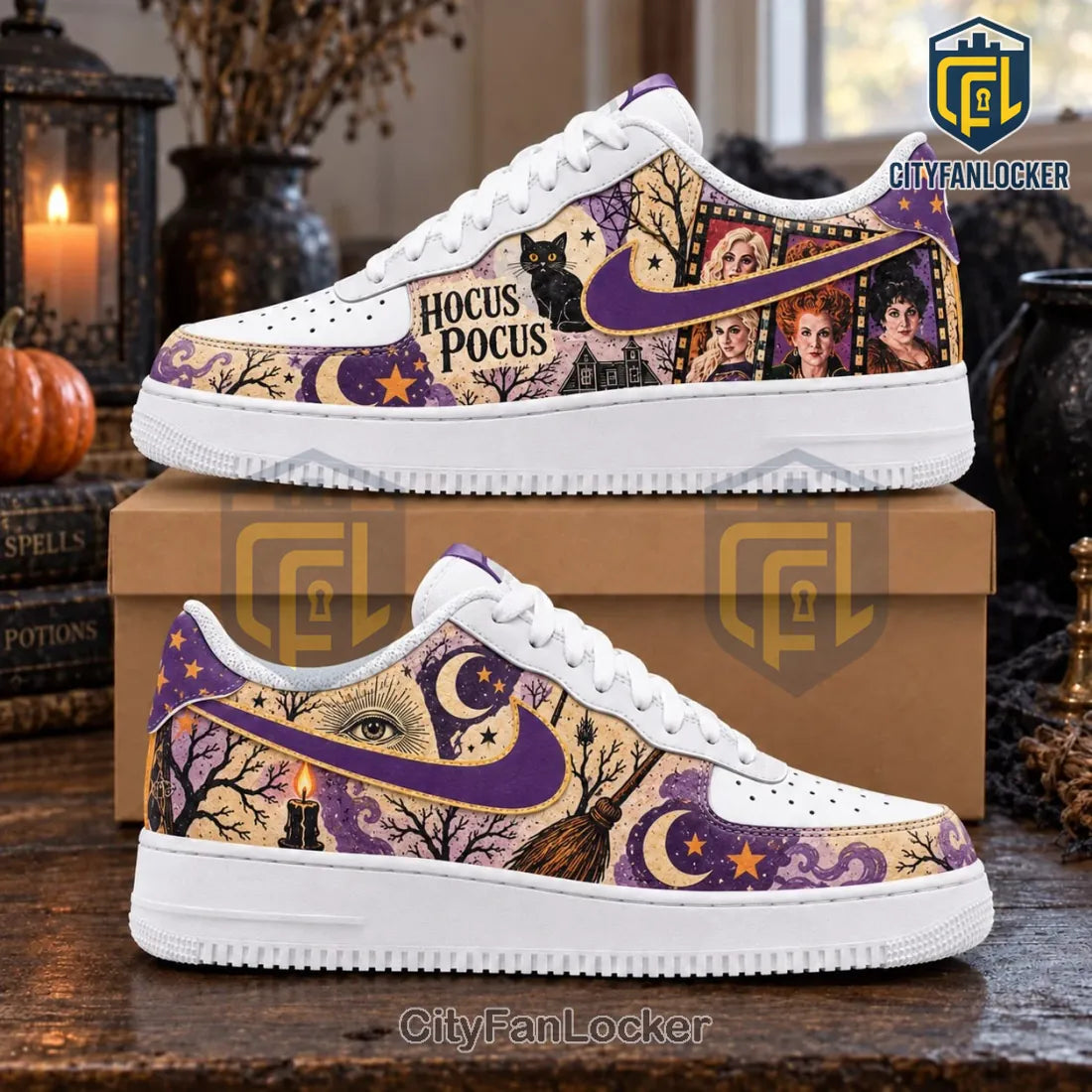 Hocus Pocus Custom Air Force 1 Sneakers