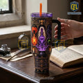 Hocus Pocus Halloween Cauldron 40Oz Handle Tumbler
