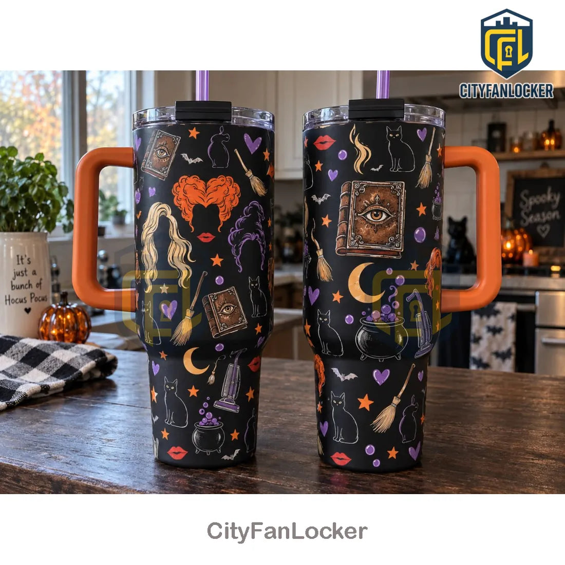 Hocus Pocus Sanderson Sisters 40oz Stainless Steel Tumbler