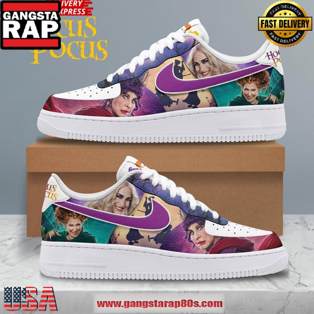 Hocus Pocus Witch Limited Edition Air Force 1 Running Sneakers Shoes
