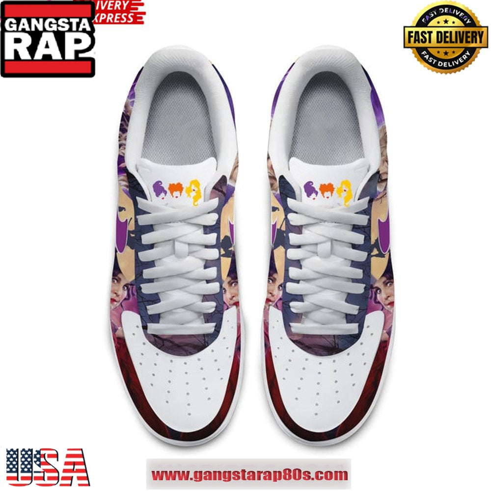 Hocus Pocus Witch Limited Edition Air Force 1 Running Sneakers Shoes