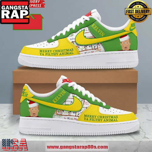Home Alone Merry Christmas Limited Edition Air Force 1 Running Sneakers Shoes