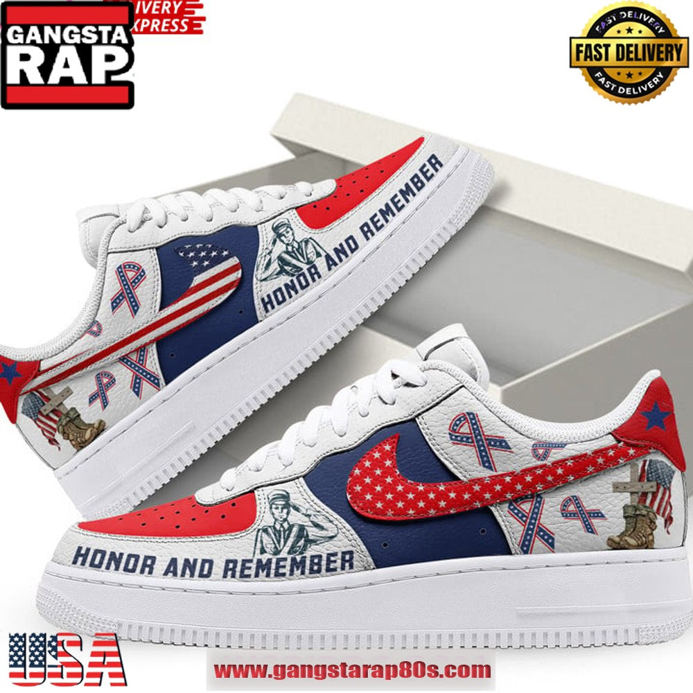 Honor and Remember Veterans Day Special Edition Air Force 1 Sneakers Shoes
