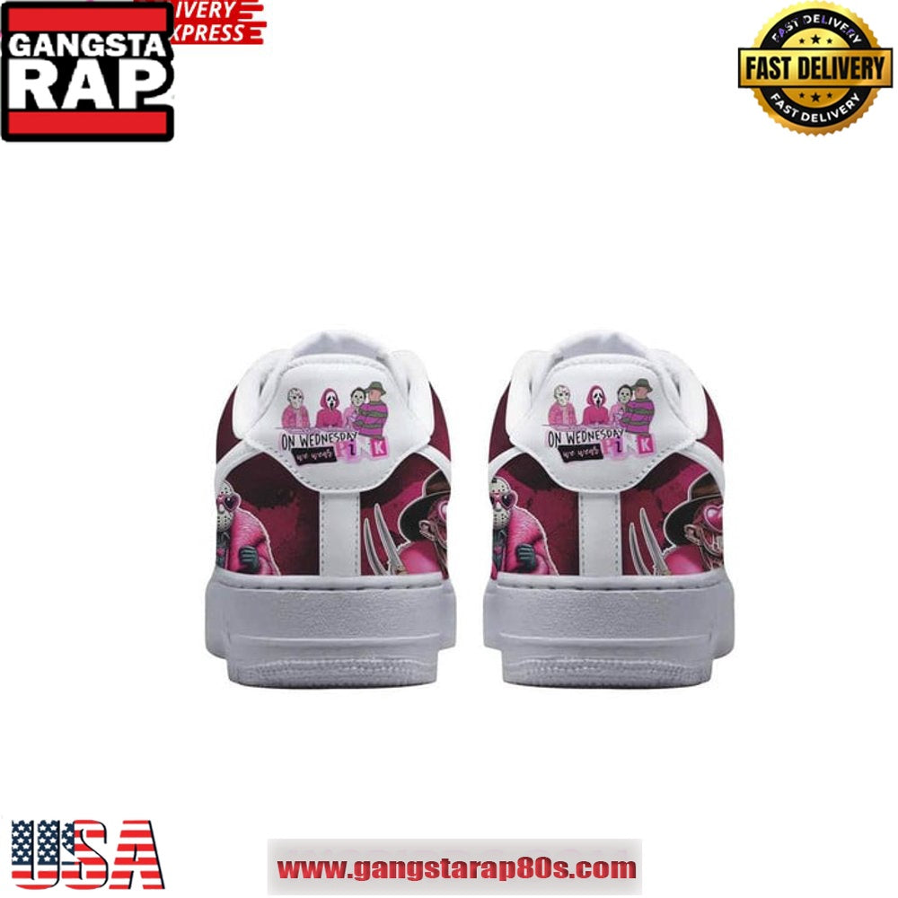 Horror Film Pink Limited Edition Air Force 1 Sneakers Shoes