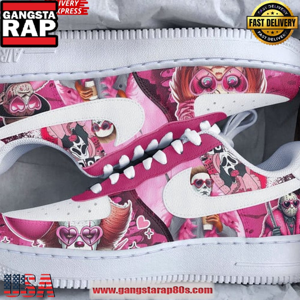 Horror Film Pink Limited Edition Air Force 1 Sneakers Shoes
