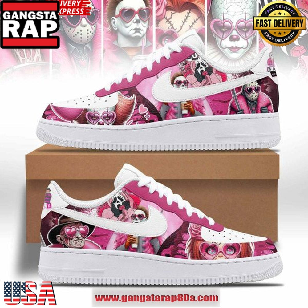 Horror Film Pink Limited Edition Air Force 1 Sneakers Shoes