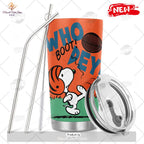 HOT Personalize NFL Cincinnati Bengals Snoopy Stainless Steel Tumbler