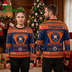 Houston Astros 1962 Retro Custom Name Ugly Christmas Sweater