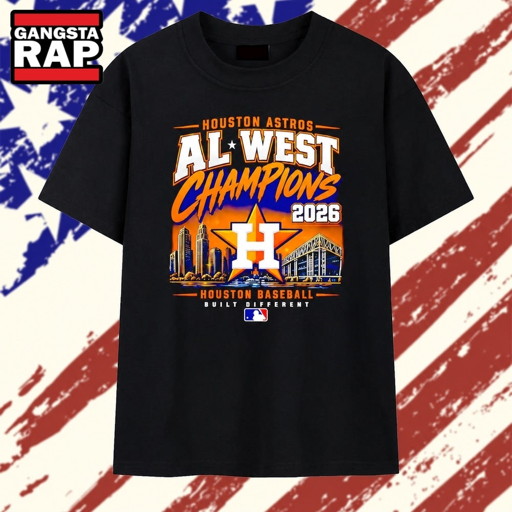 Houston Astros 2026 AL West Champions Houston Baseball Built Different T Shirt