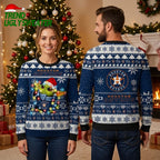 Houston Astros Baby Yoda Santa Hat Ugly Christmas Sweater