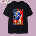 Houston Astros Backbone of America Flag T Shirt