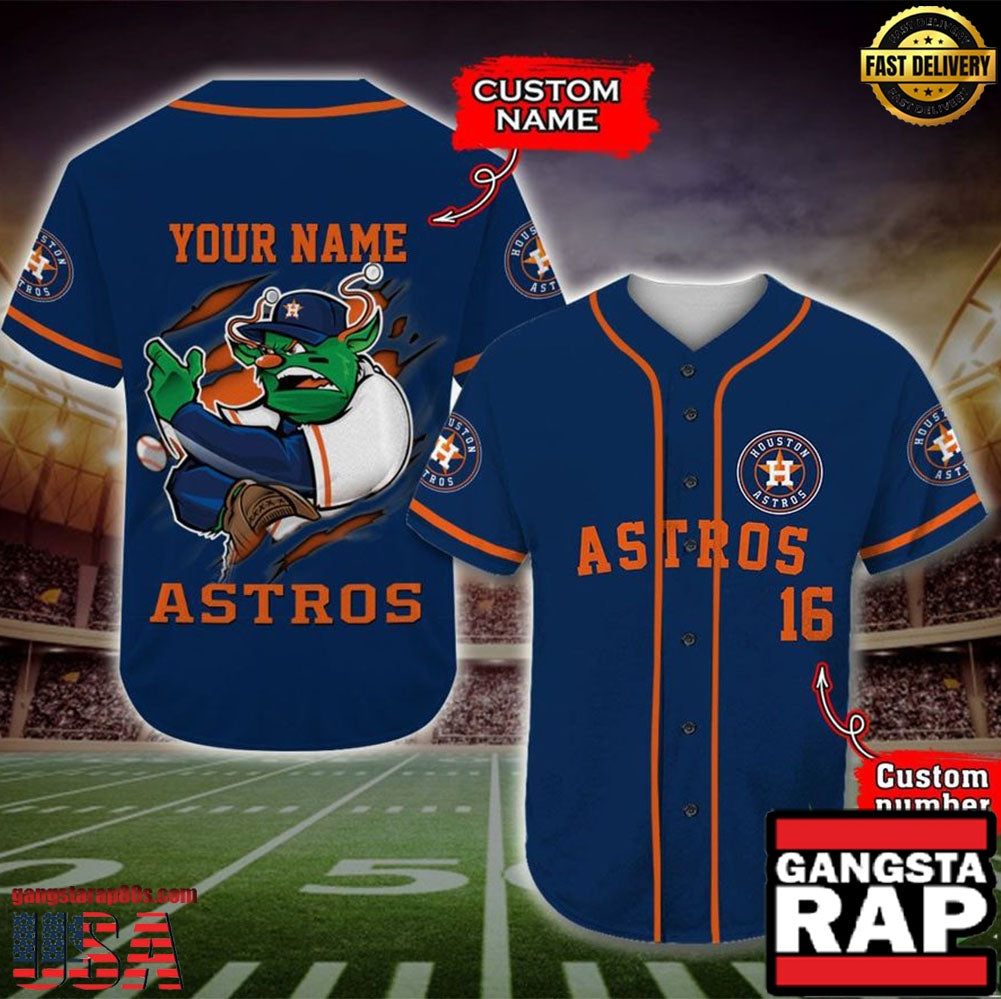 Houston Astros Baseball Jersey MLB Custom Name Number - MLB Fan Gifts